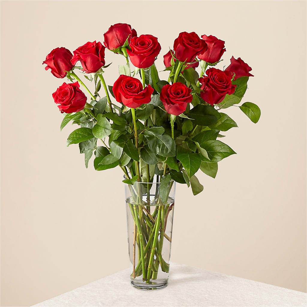 Long Stem Red Rose Bouquet – Concord Flowers, Concord CA