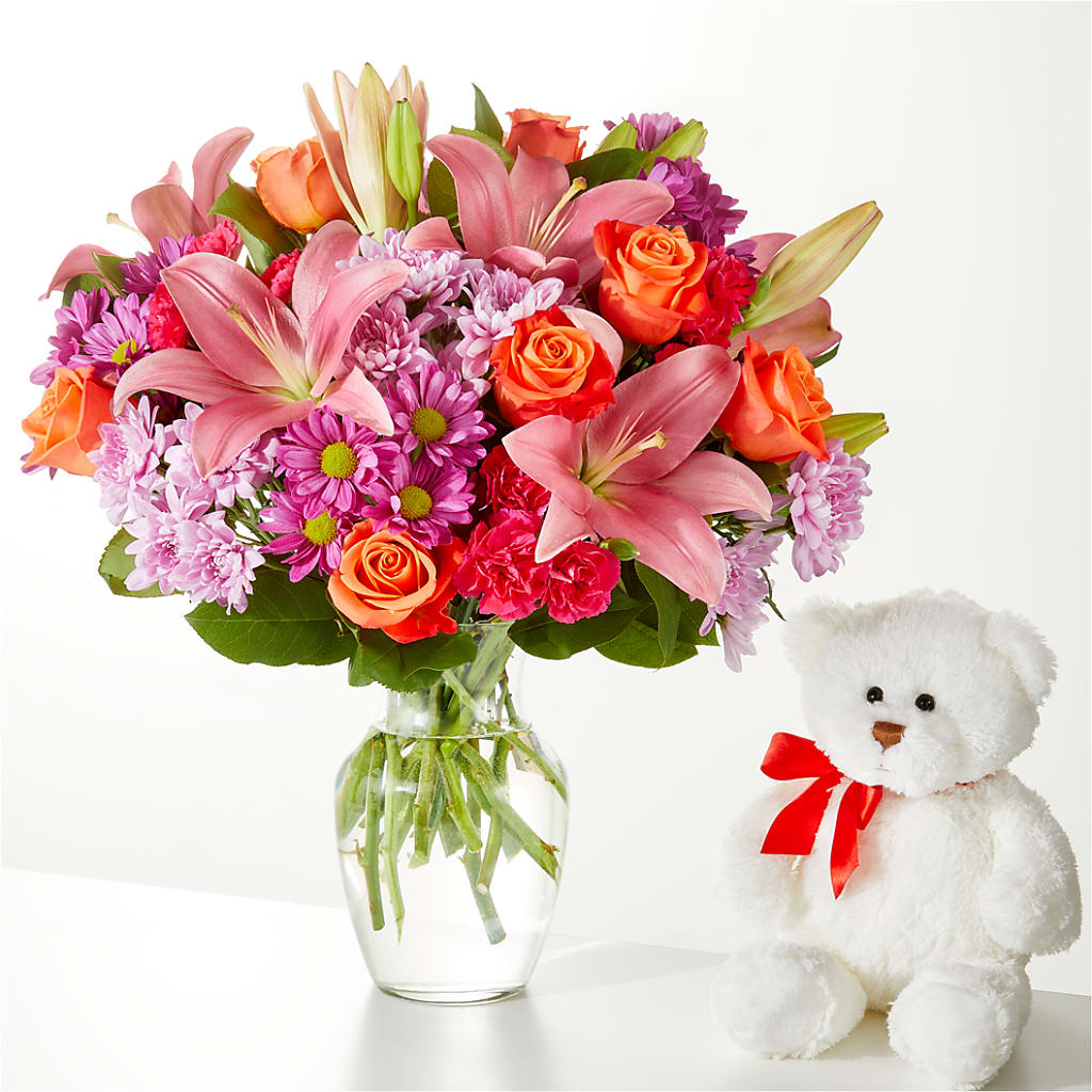 One and Only Bouquet and Bear Bundle – Concord Flowers, Concord CA