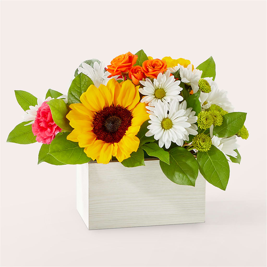 Sun-drenched Blooms Box Bouquet – Concord Flowers, Concord CA