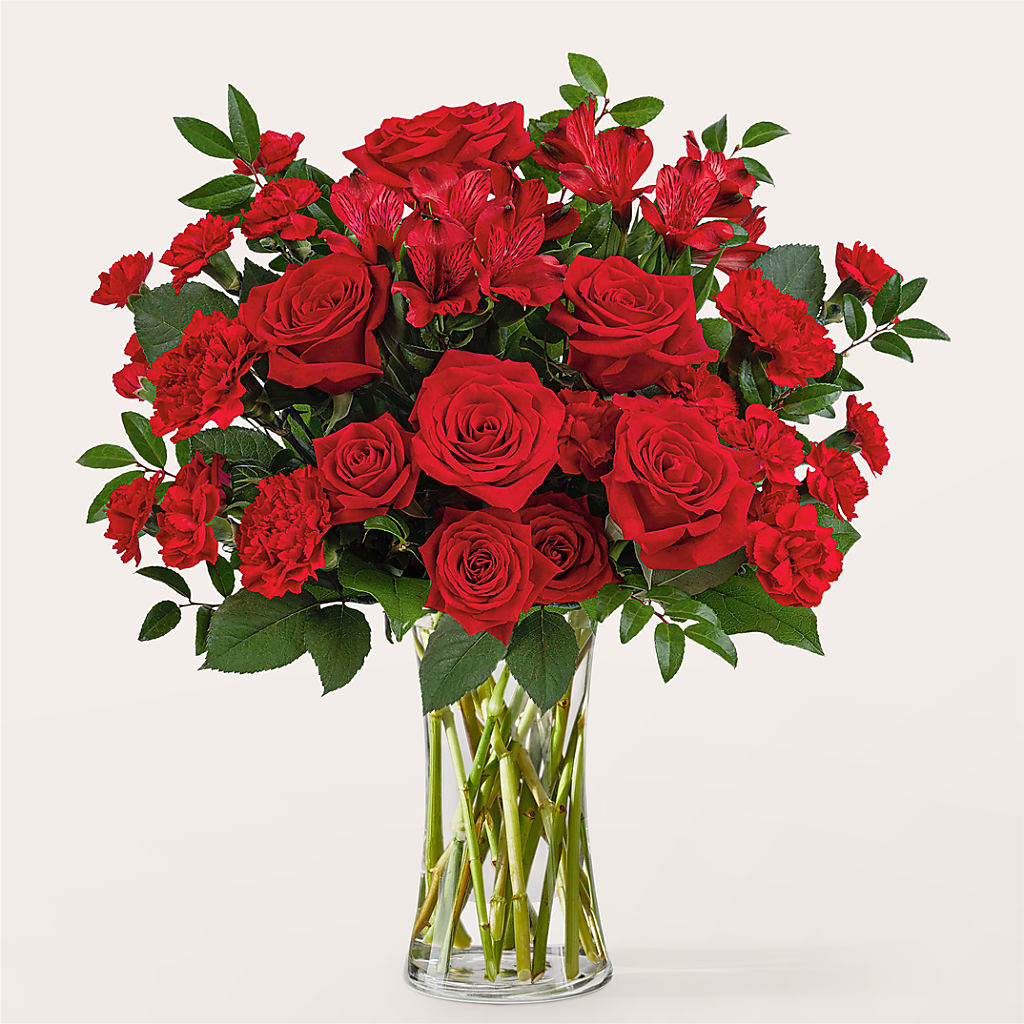 Brilliant Ruby Bouquet – Concord Flowers, Concord CA