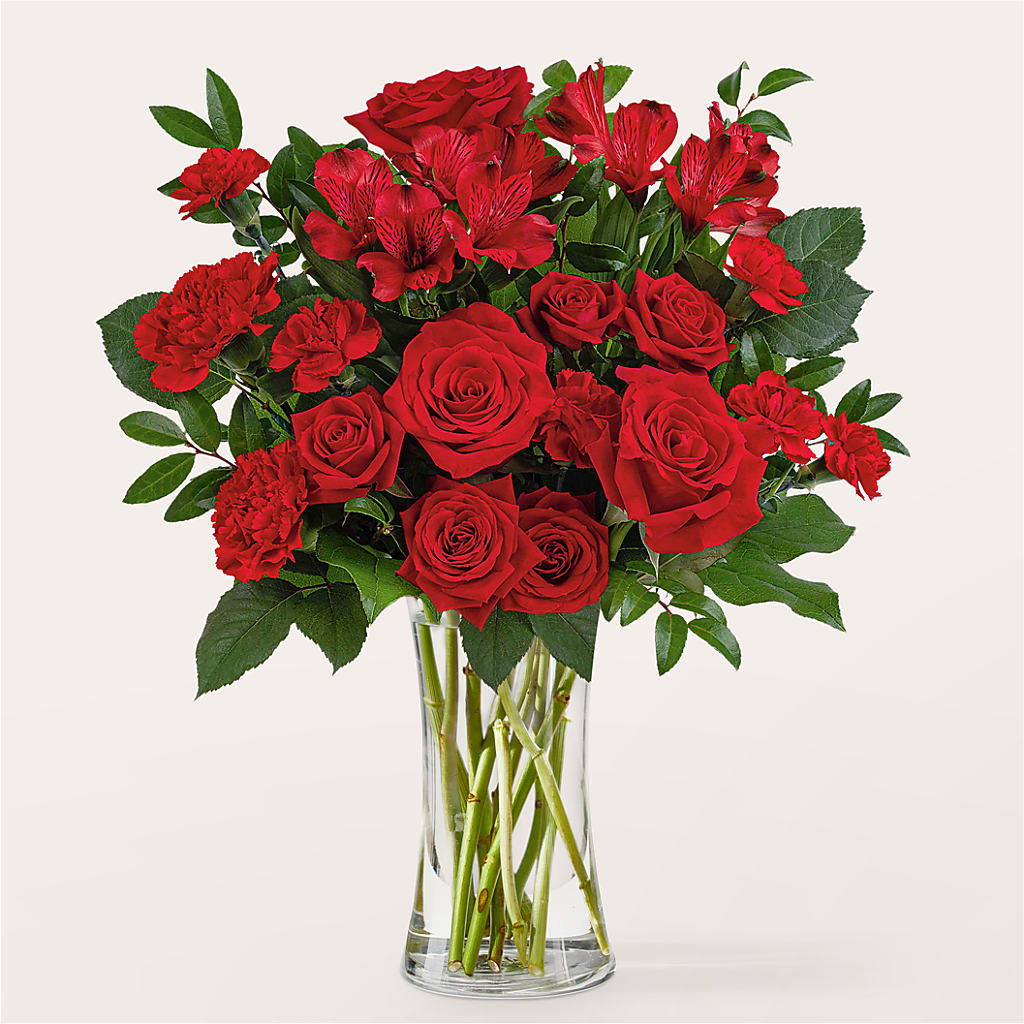 Brilliant Ruby Bouquet – Concord Flowers, Concord CA