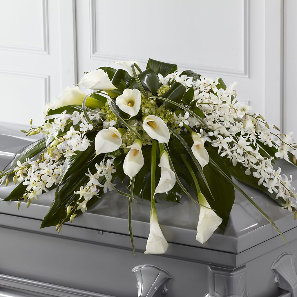 Angel Wings Casket Spray – Concord Flowers, Concord CA