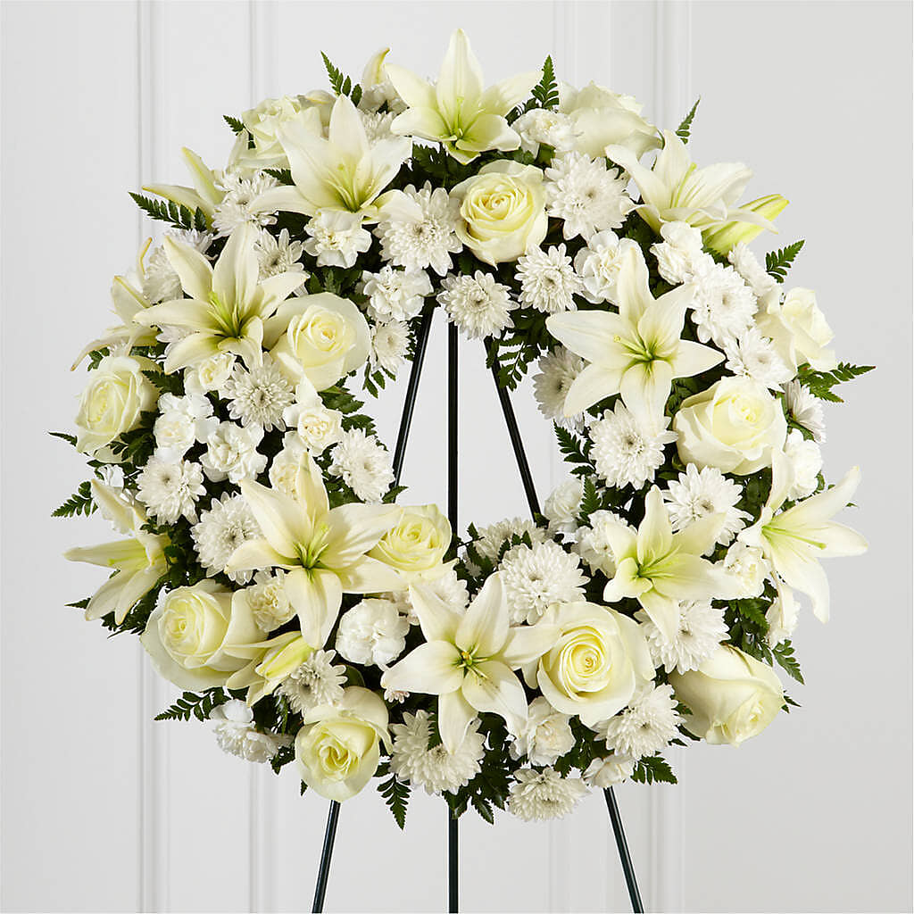 Treasured Tribute Wreath – Concord Flowers, Concord CA