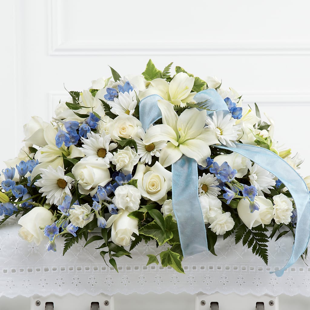 Tender Treasure Casket Spray – Concord Flowers, Concord CA