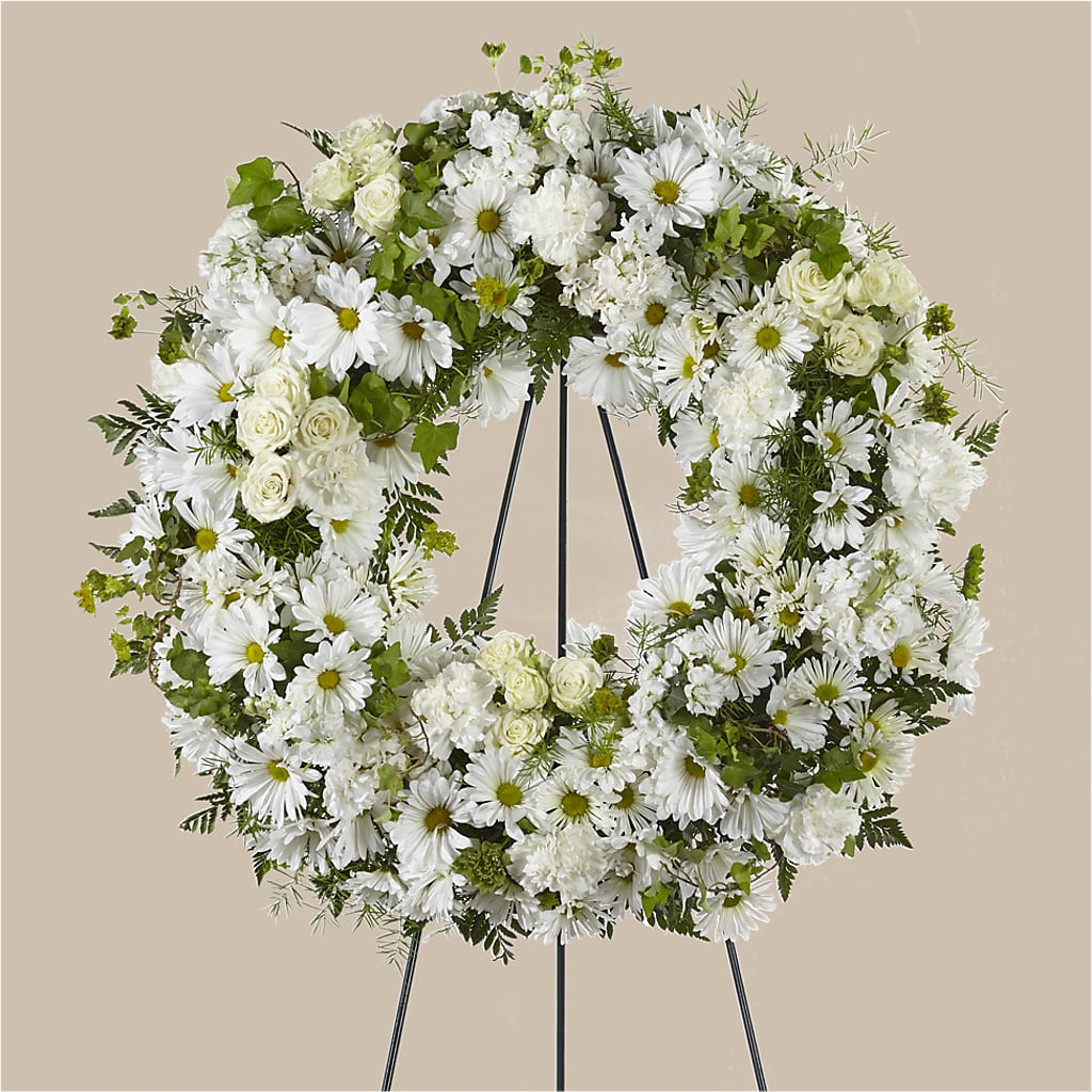 Faithful Wishes Wreath – Concord Flowers, Concord CA