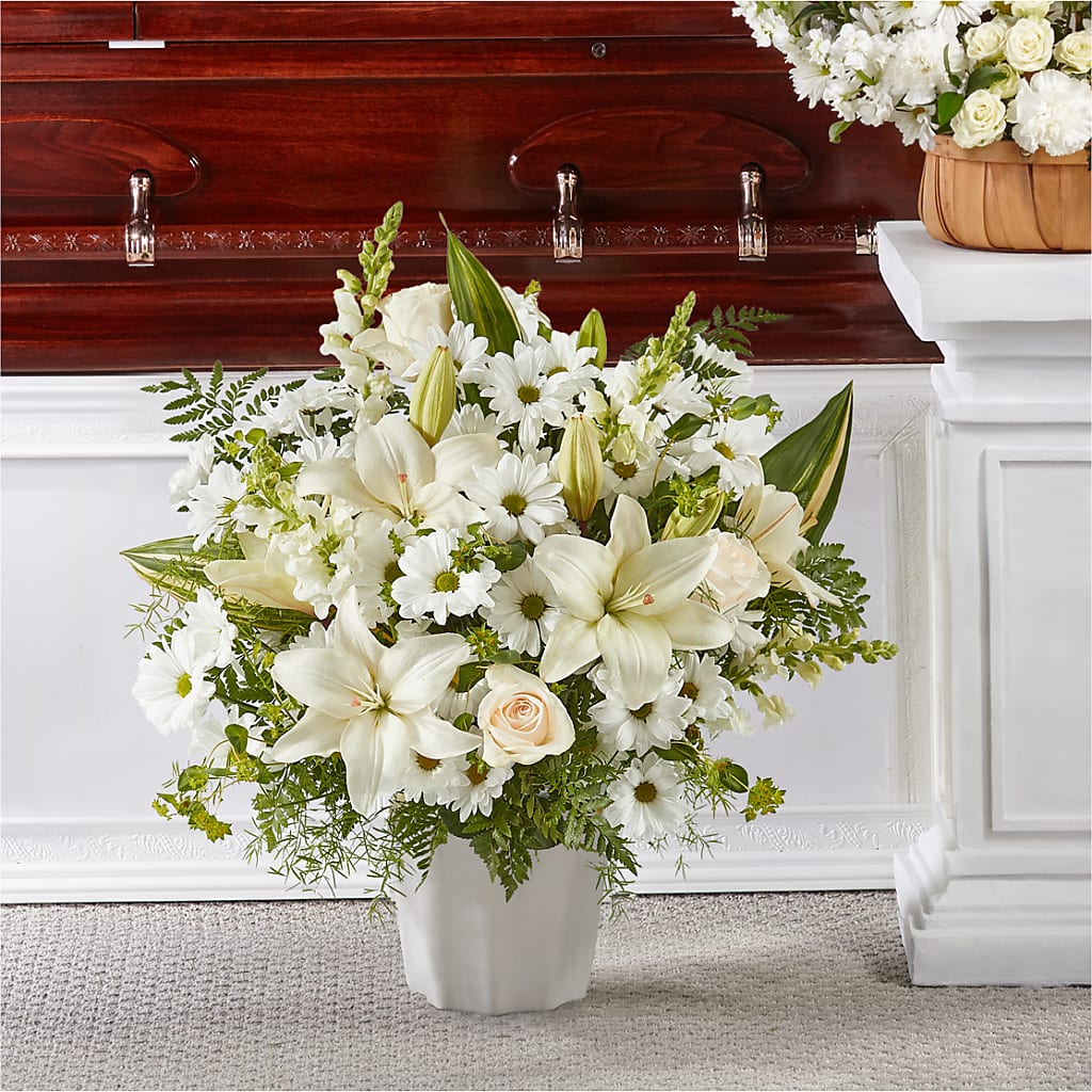 Thoughts of Tranquility Floor Basket – Concord Flowers, Concord CA
