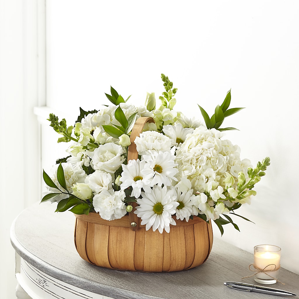 Pure Ivory Basket – Concord Flowers, Concord CA