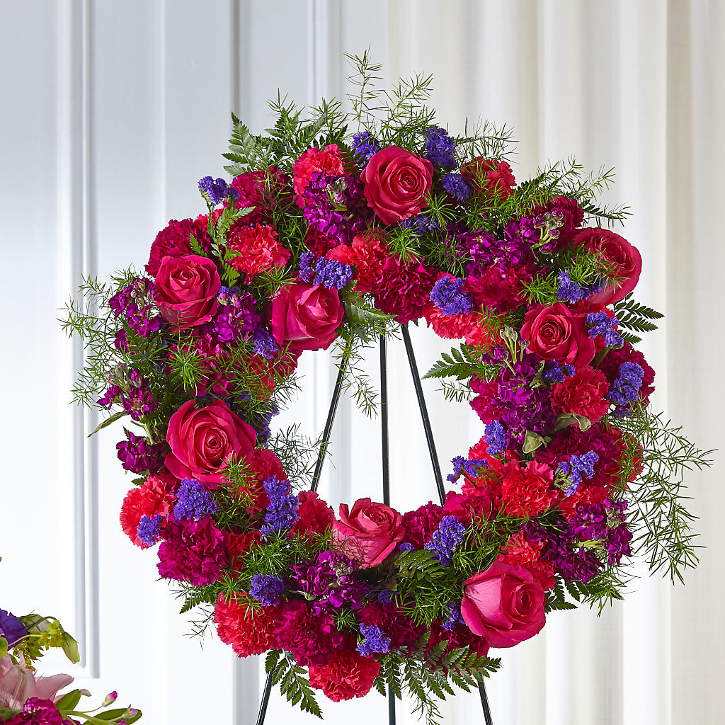 Calming Colors Wreath – Concord Flowers, Concord CA