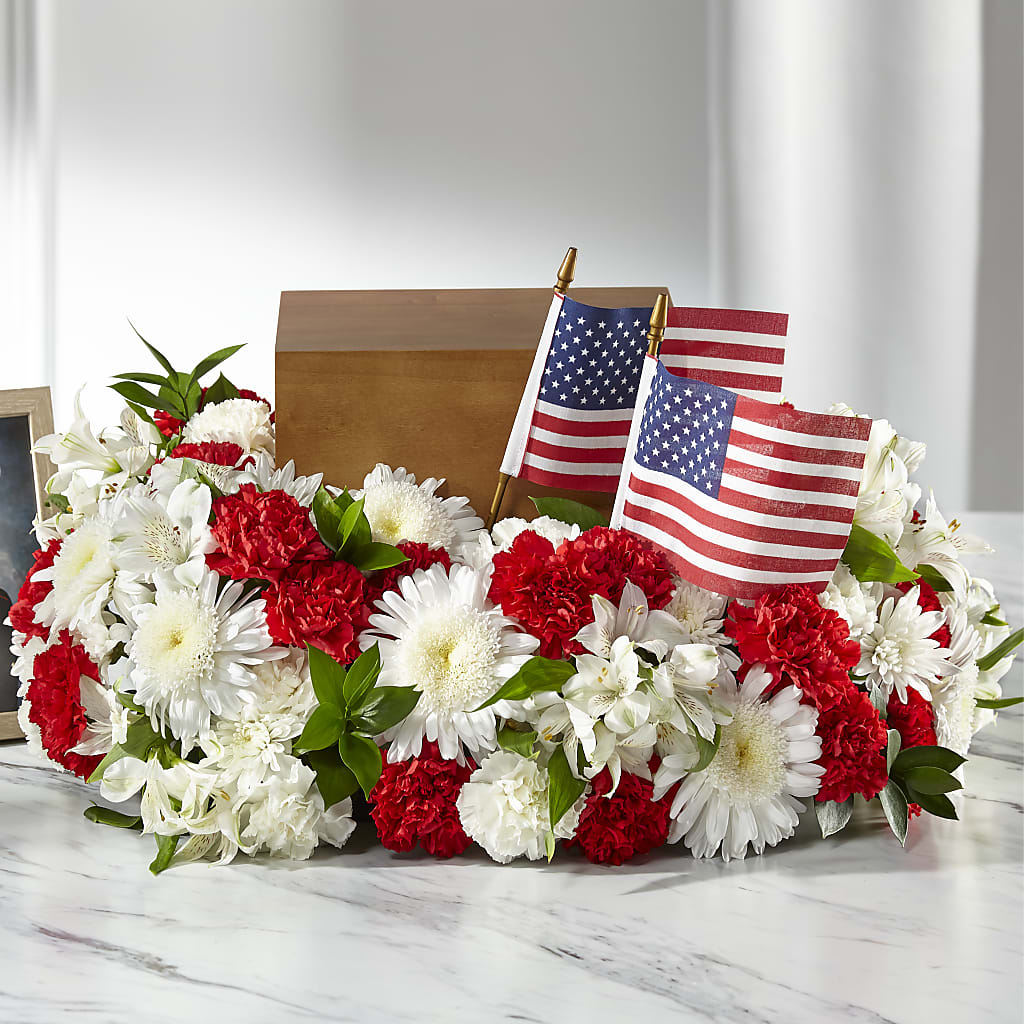 Spirit of Patriotism Cremation Adornment – Concord Flowers, Concord CA