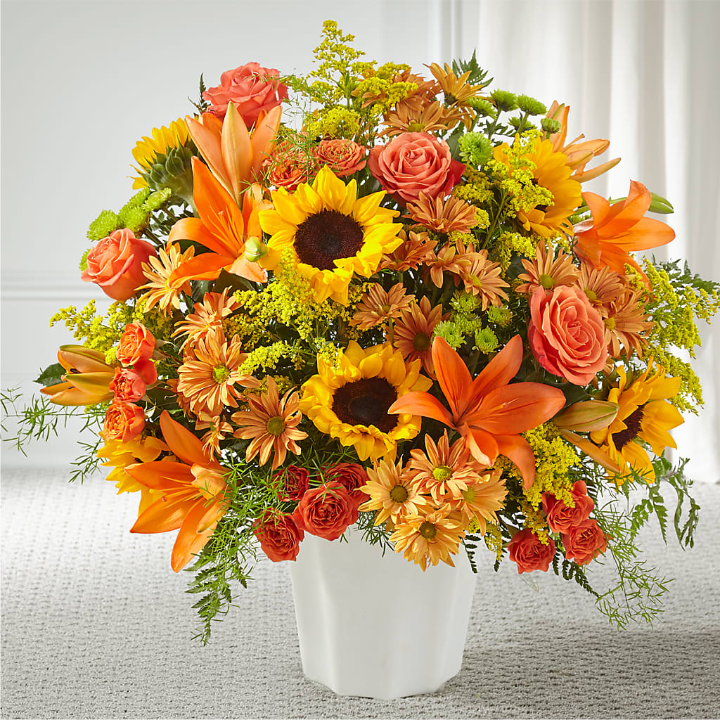 Harvest Thoughts Floor Basket – Concord Flowers, Concord CA