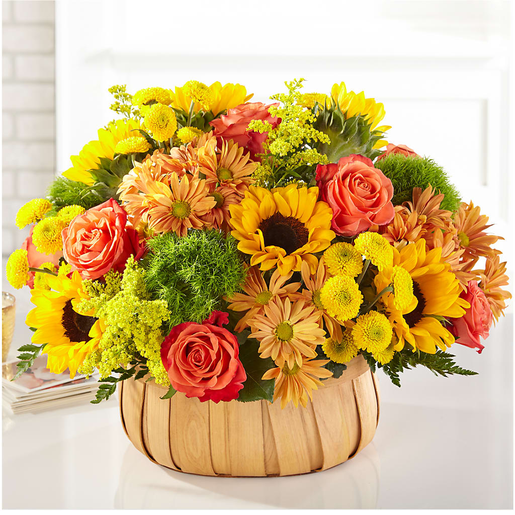 Harvest Sunflower Basket – Concord Flowers, Concord CA
