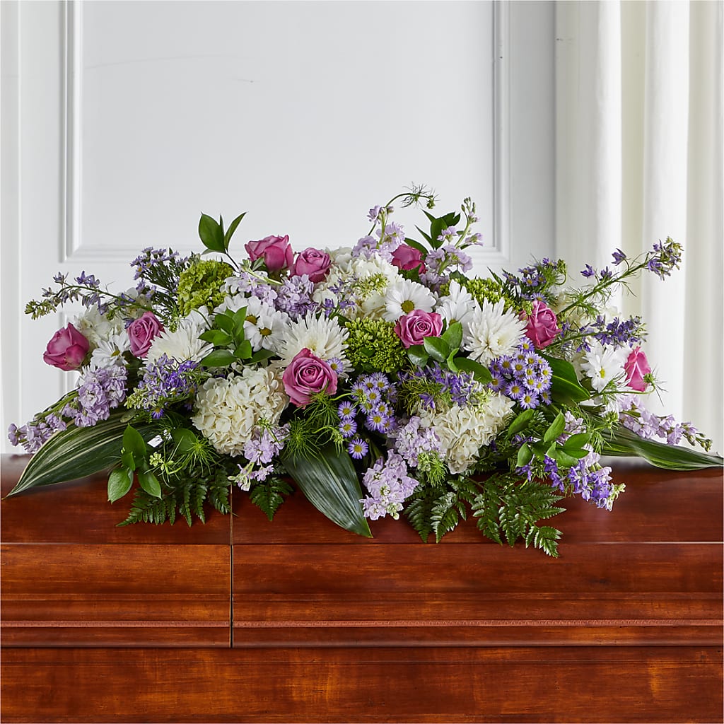 Meadows of Serenity Casket Spray – Concord Flowers, Concord CA