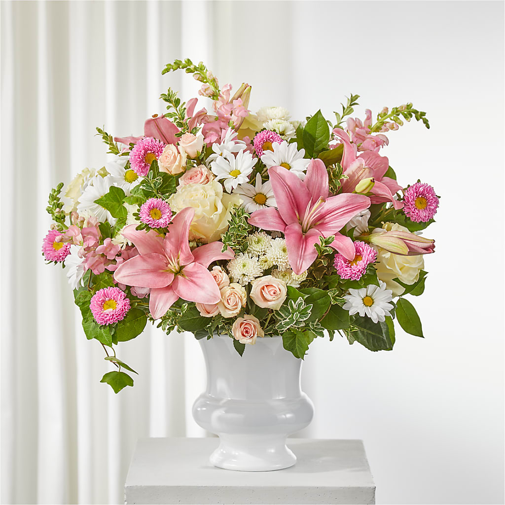 Empathetic Blooms Urn Arrangement – Concord Flowers, Concord CA