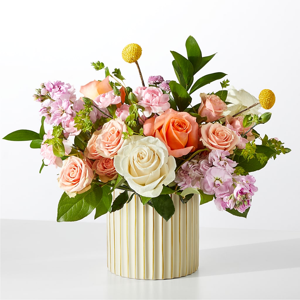 French Market Bouquet with Ivory Vase – Concord Flowers, Concord CA