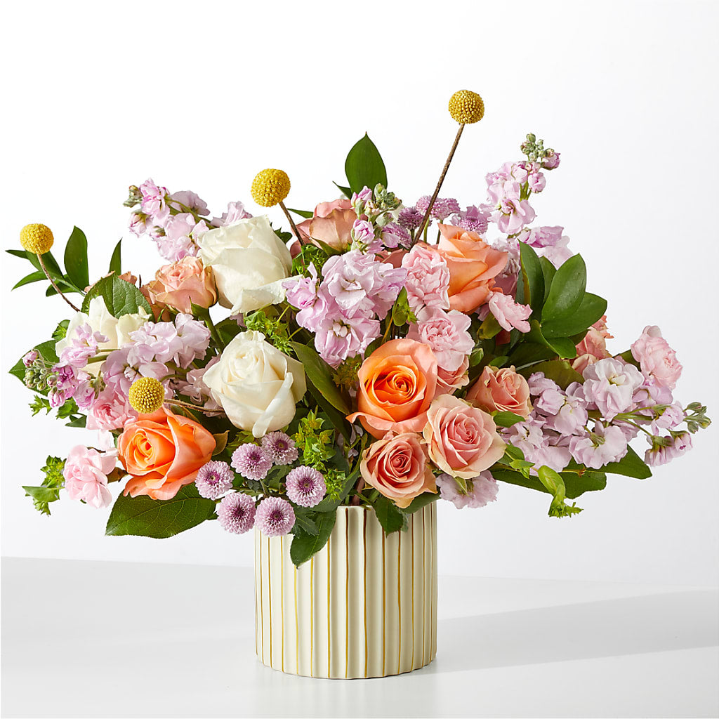 French Market Bouquet with Ivory Vase – Concord Flowers, Concord CA
