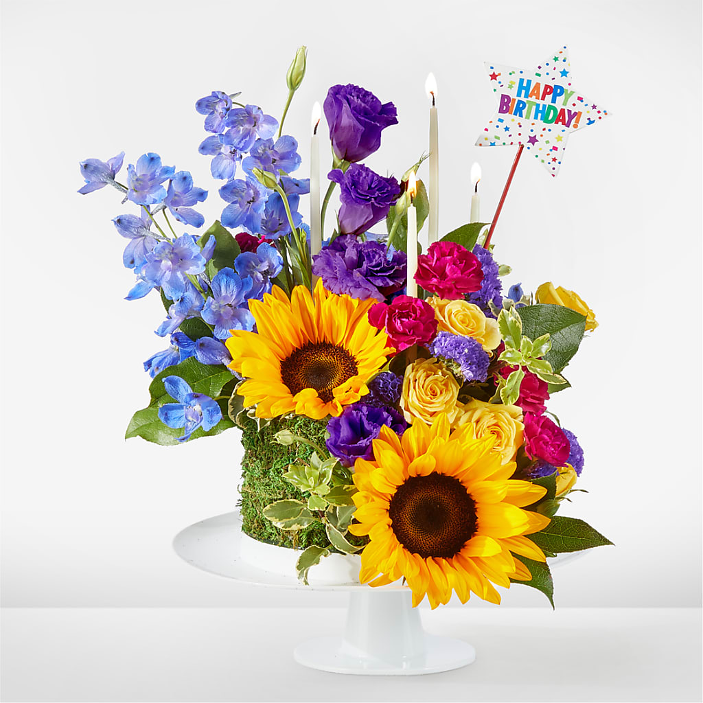 Star of the Day Floral Cake – Concord Flowers, Concord CA