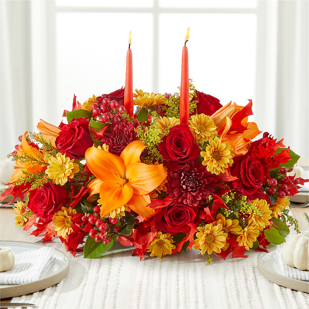 Autumn's Embrace Centerpiece – Concord Flowers, Concord CA