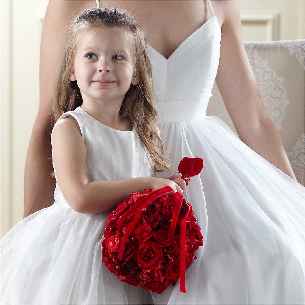 Pure at Heart Flower Girl Arrangement – Concord Flowers, Concord CA