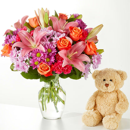 One and Only Bouquet and Bear Bundle –  Concord Flowers, Concord CA