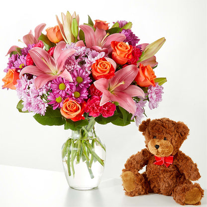 One and Only Bouquet and Bear Bundle –  Concord Flowers, Concord CA