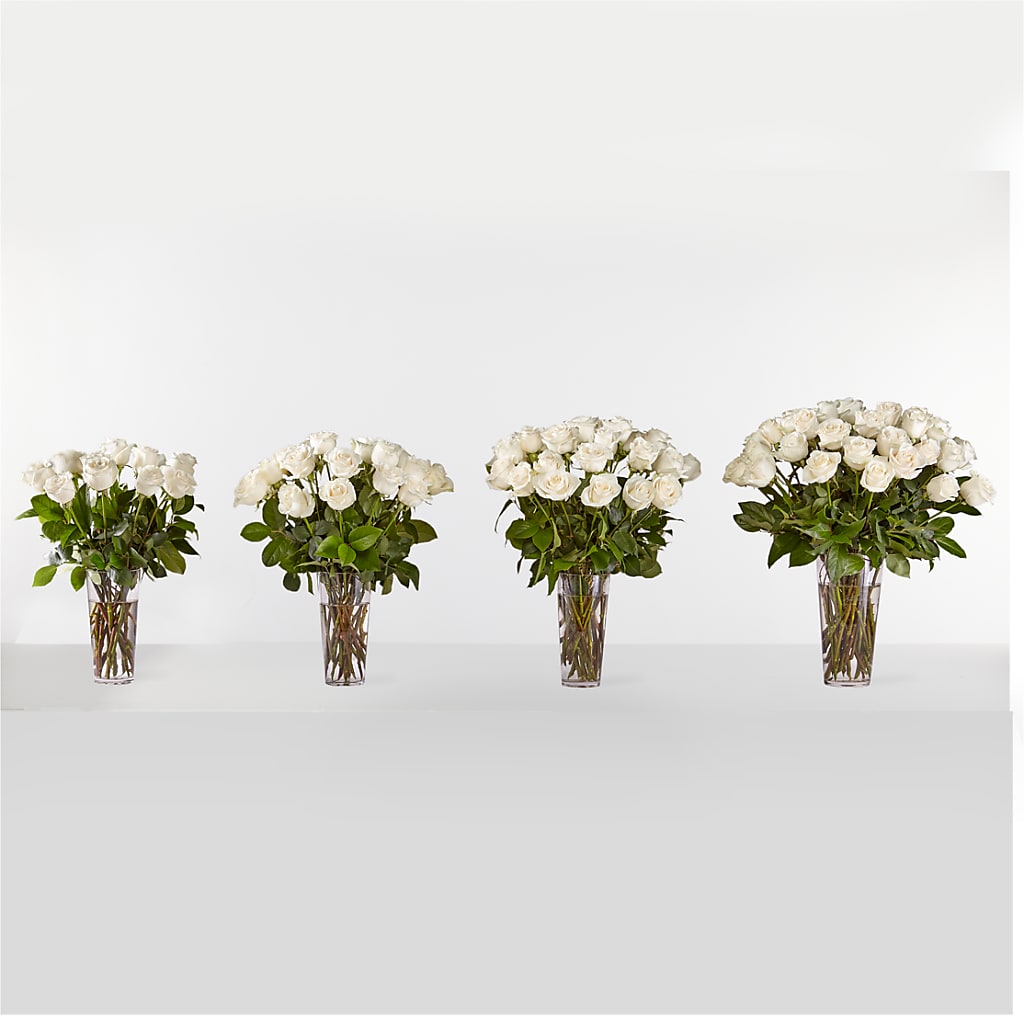 Long Stem White Rose Bouquet –  Concord Flowers, Concord CA