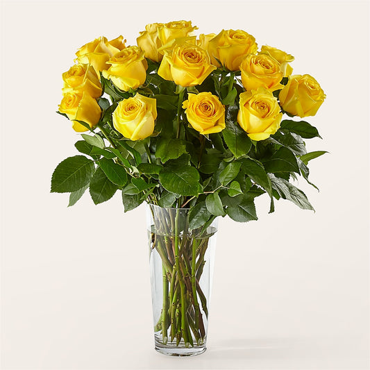 Long Stem Yellow Rose Bouquet –  Concord Flowers, Concord CA