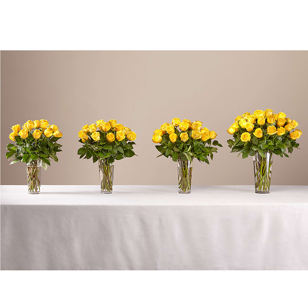 Long Stem Yellow Rose Bouquet –  Concord Flowers, Concord CA
