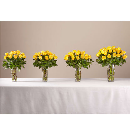 Long Stem Yellow Rose Bouquet –  Concord Flowers, Concord CA