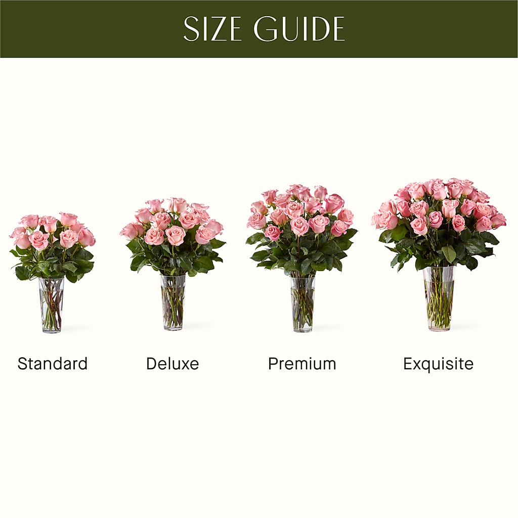 Long Stem Pink Rose Bouquet –  Concord Flowers, Concord CA
