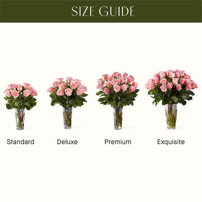 Long Stem Pink Rose Bouquet –  Concord Flowers, Concord CA