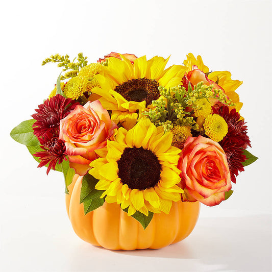 Golden Gourd Pumpkin Bouquet –  Concord Flowers, Concord CA