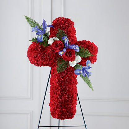Faithful Hero Floral Cross –  Concord Flowers, Concord CA