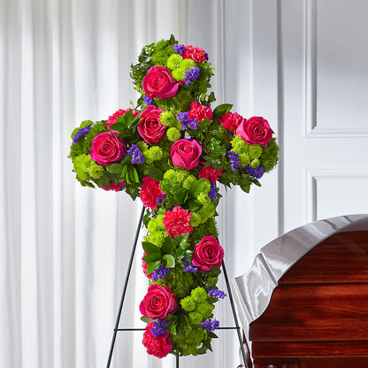Tribute Rose Floral Cross –  Concord Flowers, Concord CA