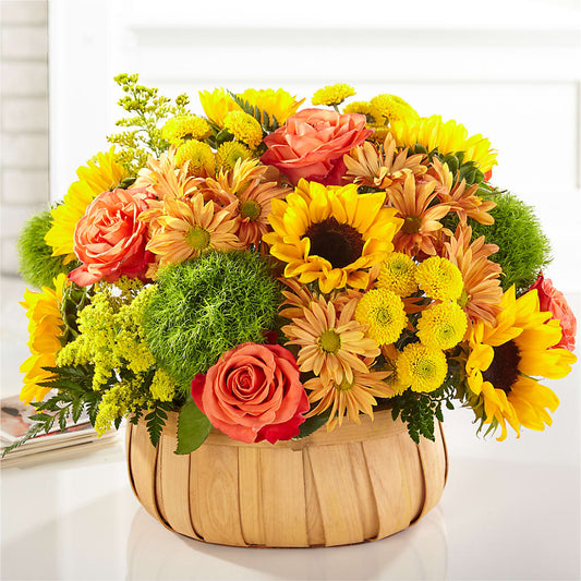 Harvest Sunflower Basket –  Concord Flowers, Concord CA