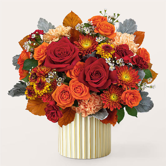 Merlot Bouquet with Ivory Vase –  Concord Flowers, Concord CA